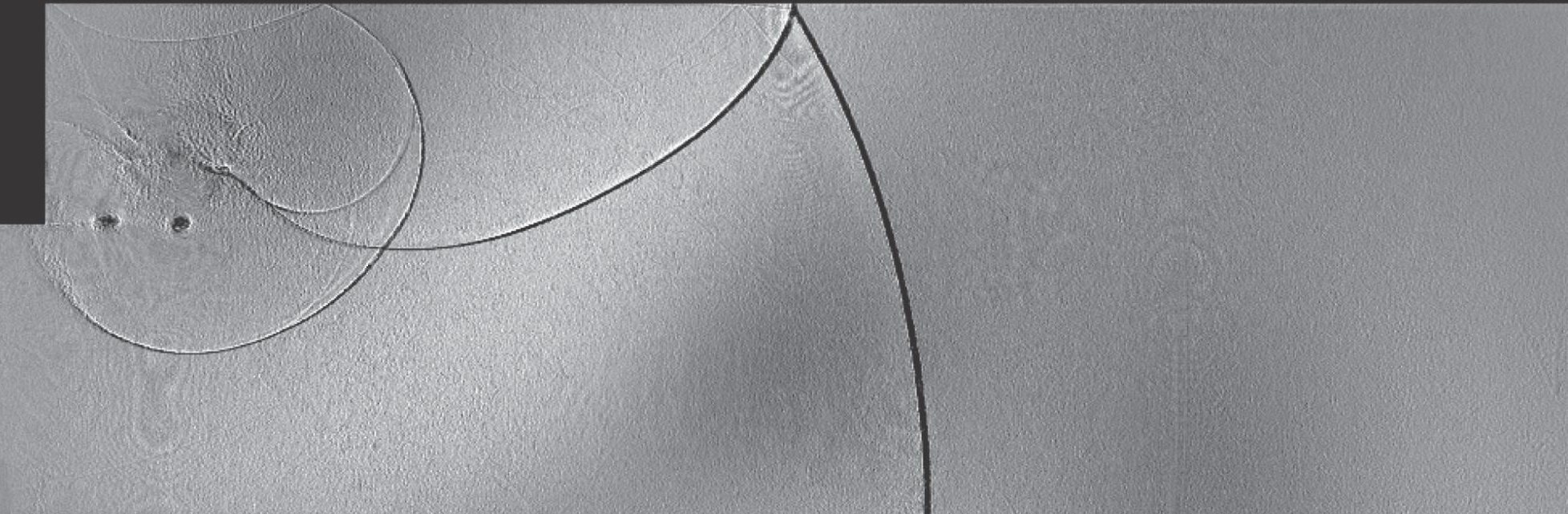 Curved shock fronts captured by high-speed schlieren imaging